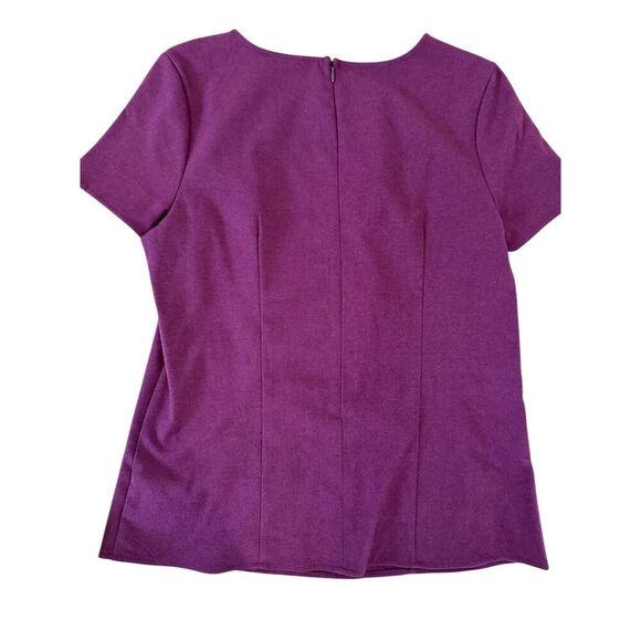 Liz Claiborne Women's‎ Pleated Front Blouse Size S Short Sleeve - Picture 4 of 5
